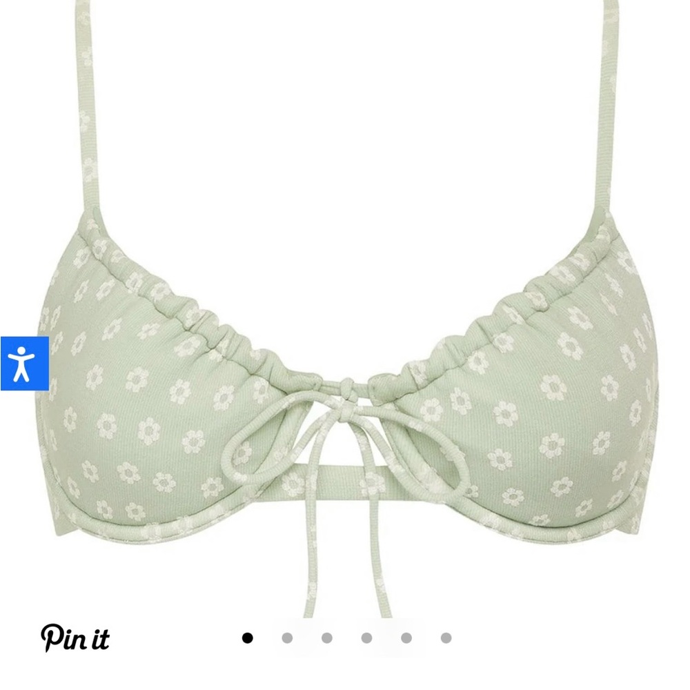 NWOT MONTCE Jade floral swim top
